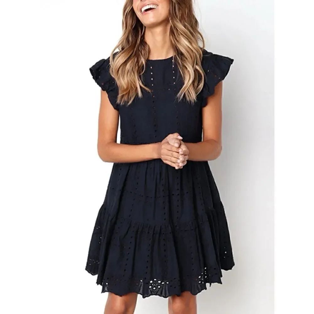 Aura Red Dress Navy Dress Néw With Tags Size L